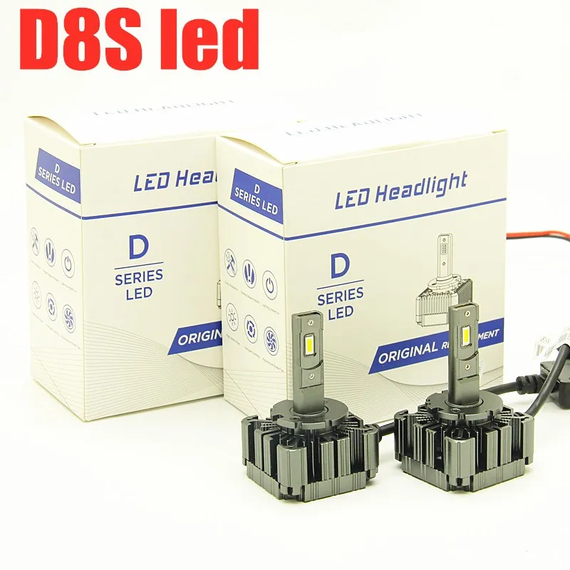 

2pcs OEM plug and play 55W 6000lm canbus error free D8S AUTO LED headlight 6000K