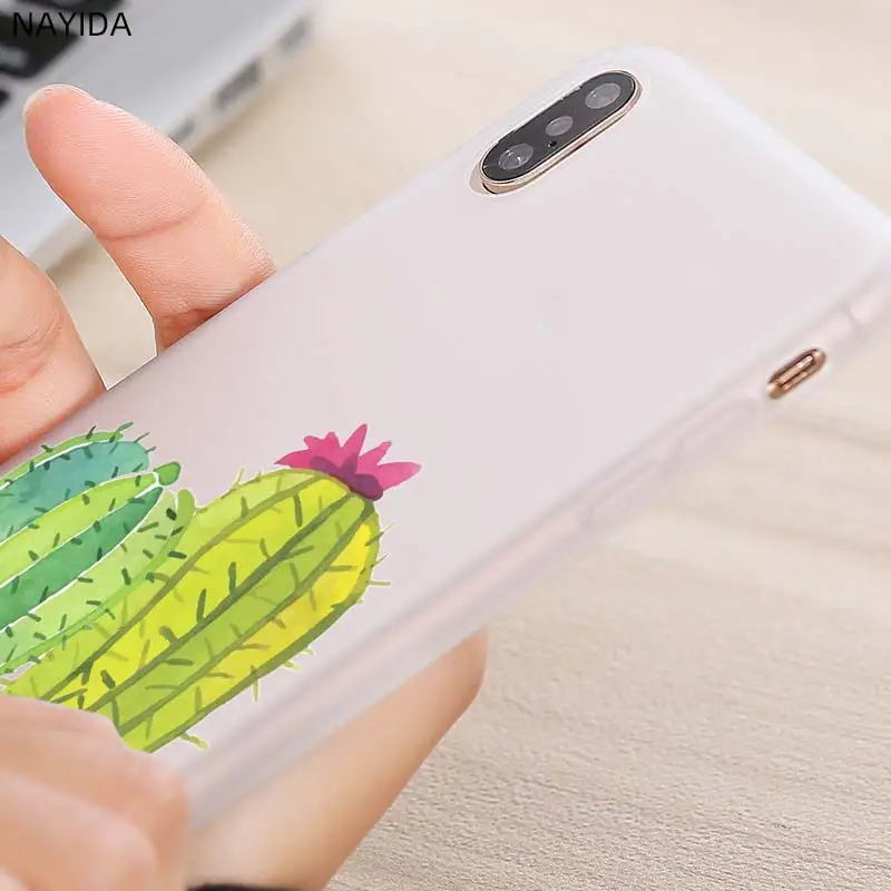 Мягкий чехол для Xiaomi 11 10 8 A2 A3 Cc9 Lite Mi Pro 9se A1 6X 5X роскошные растения кактус милый |