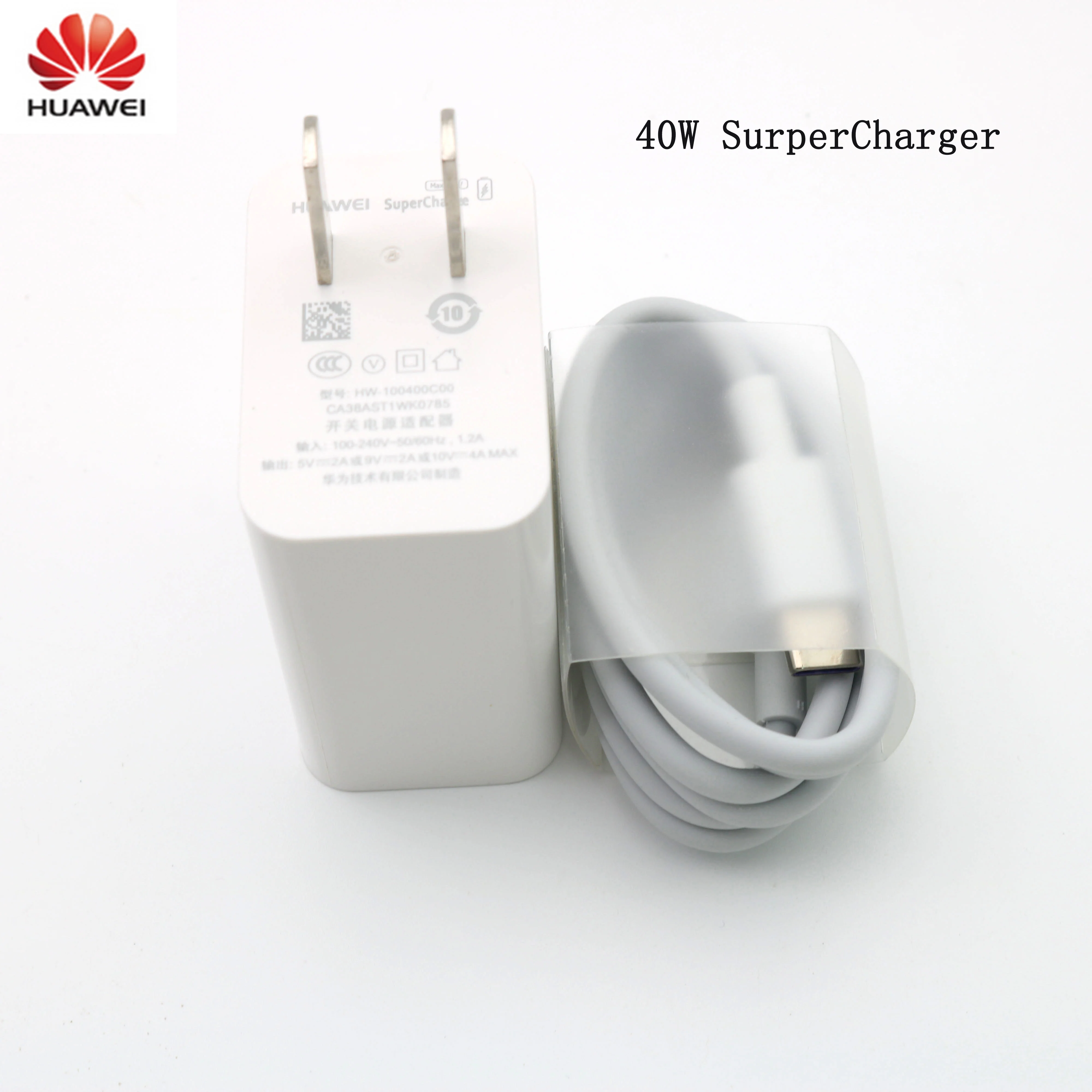 Оригинальный huawei Honor magic 2 Supercharge USB быстрое зарядное устройство 10 в 4A 40 Вт адаптер 5A