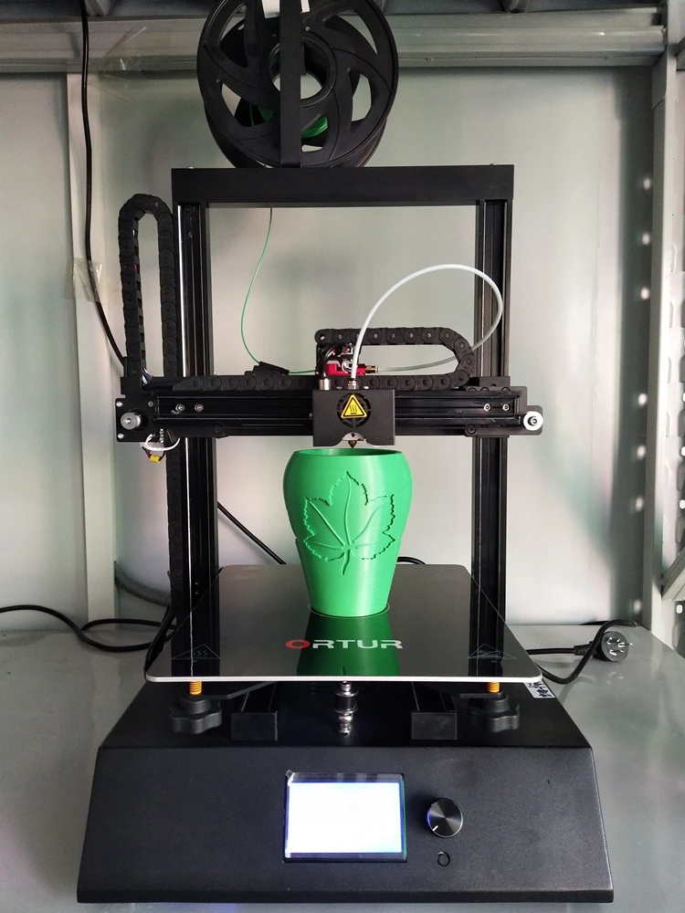 Новейший Ortur 3d принтер двухосевой линейный направляющий принтер 3D Съемная Углеродистая стальная пластина, печать с отключением питания