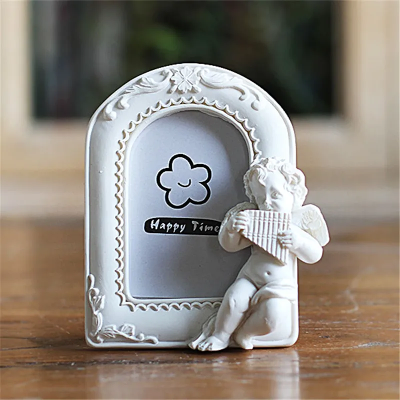 Белая рамка для мини картины милых малышей в форме сердца фоторамки домашнего