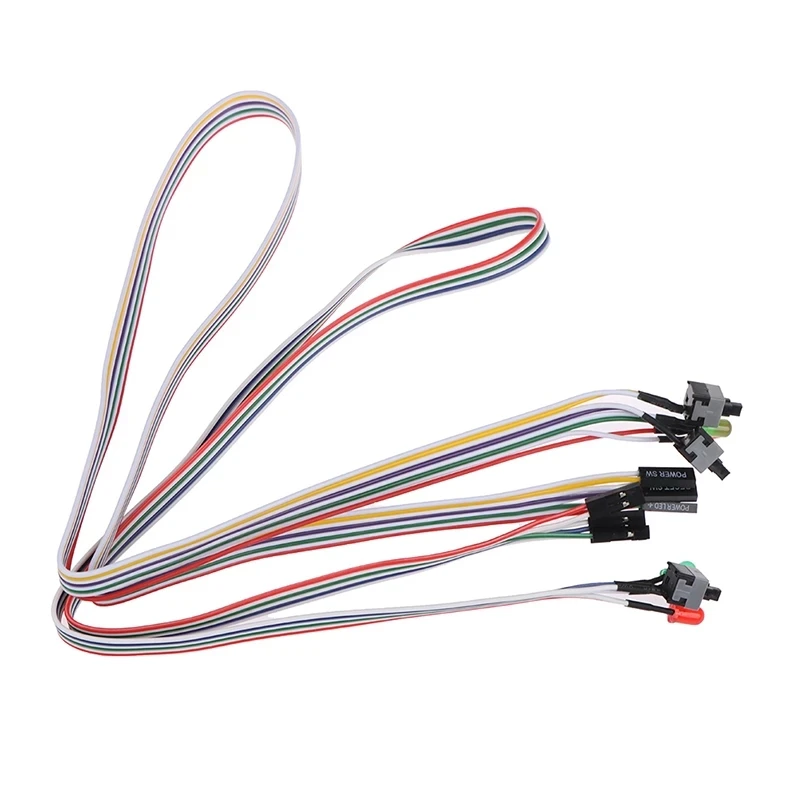 ПК со светодиодсветильник кой настольный компьютер чехол кабель кнопка