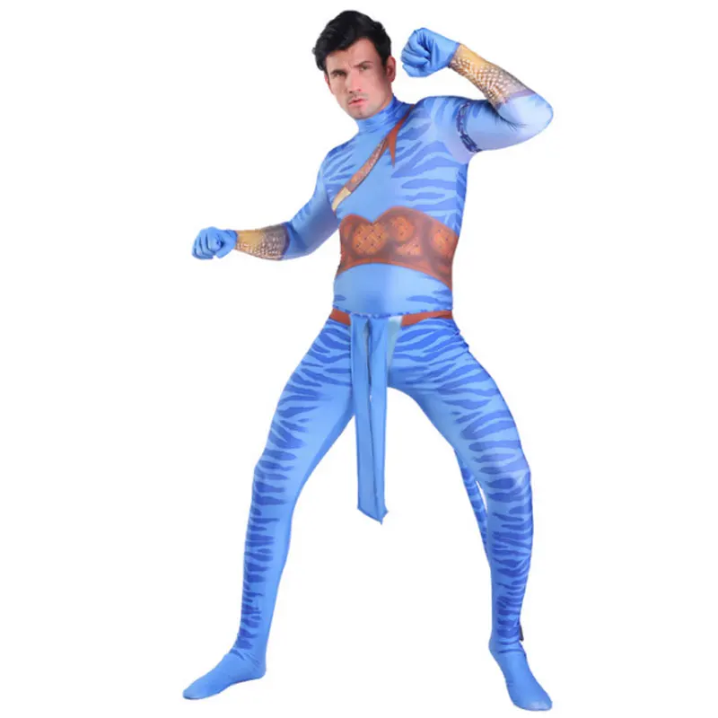 Новый костюм для косплея Аватара 2 Детский мальчика с 3d принтом из спандекса Джек