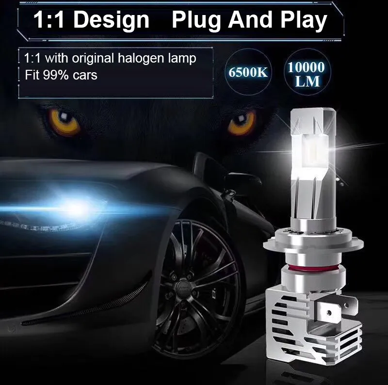 CZPVQ мини Размеры Canbus H4 H7 светодиодный M3 фар автомобиля H8 H9 H11 9005 HB3 9006 HB4 зэс Авто Противо-Туманная фара светодиодный лампы 70W 10000LM 6000K 12V