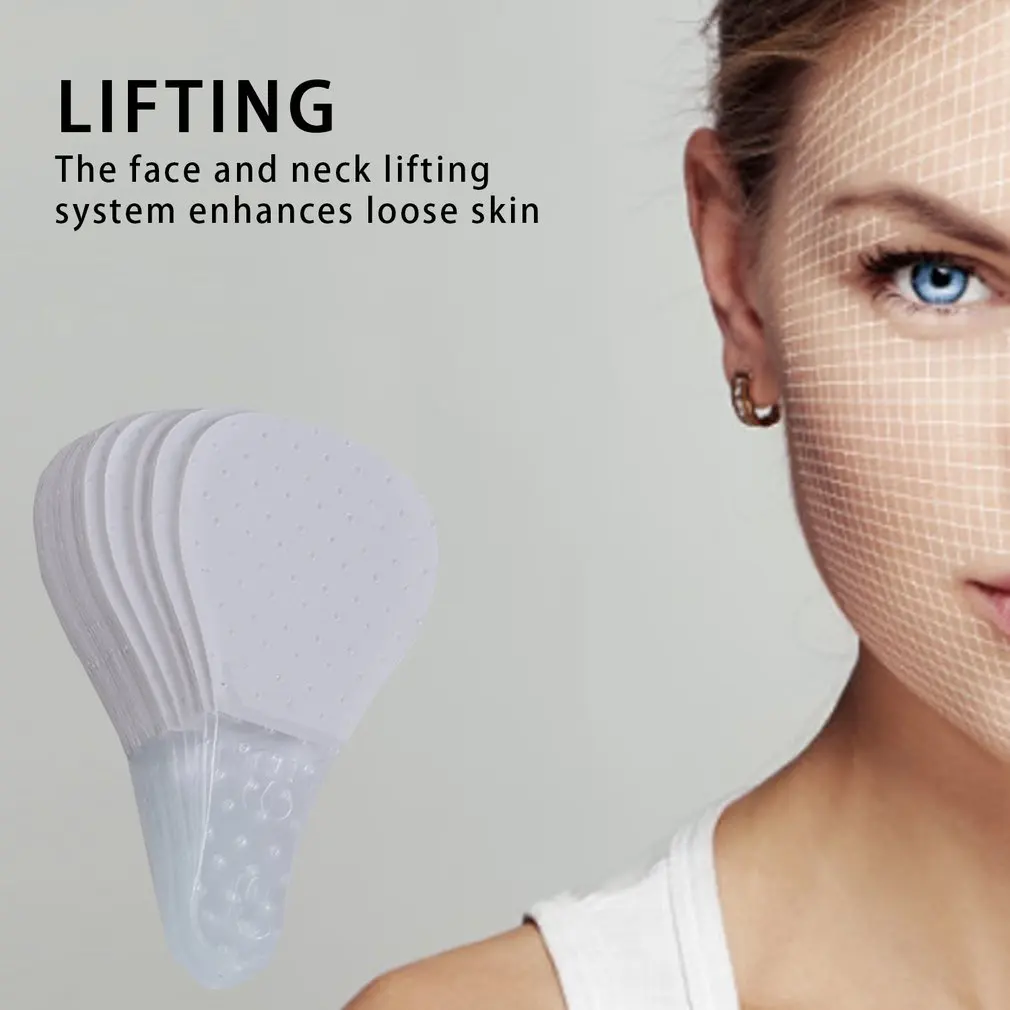 40Pcs Invisible Thin Face Facial Stickers Line Wrinkle Flabby Skin V-Shape Lift Tape Scotch Beauty Tools | Красота и здоровье