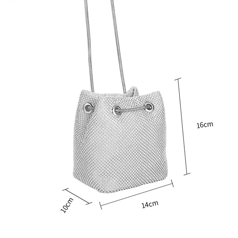 Вечерняя Сумка клатч роскошная женская сумка ведро сумки на плечо с бриллиантами