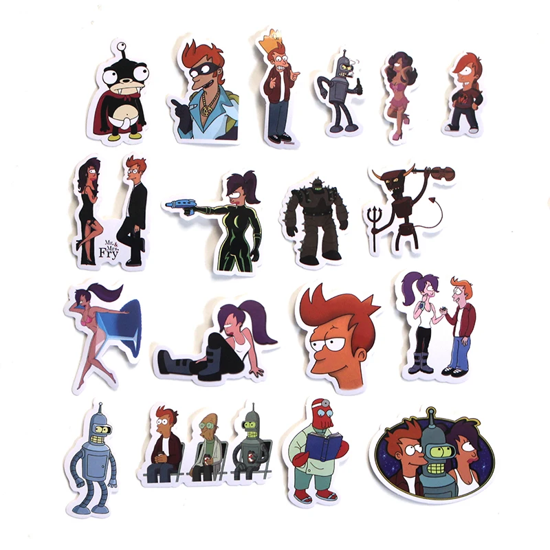 L3395 69 шт. ТВ-шоу Futurama DIY граффити скейтборд ноутбук значок мотоциклетные сумки для багажа аксессуары