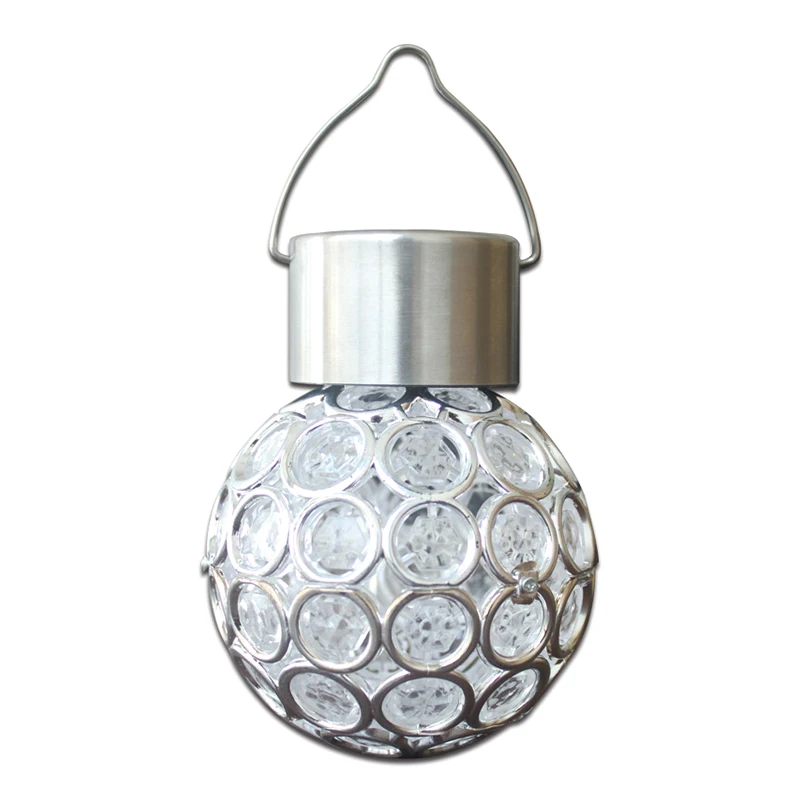 

Solar LED Hanging Light Lantern Waterproof Hollow Out Ball Lamp for Outdoor Garden Yard Patio L66