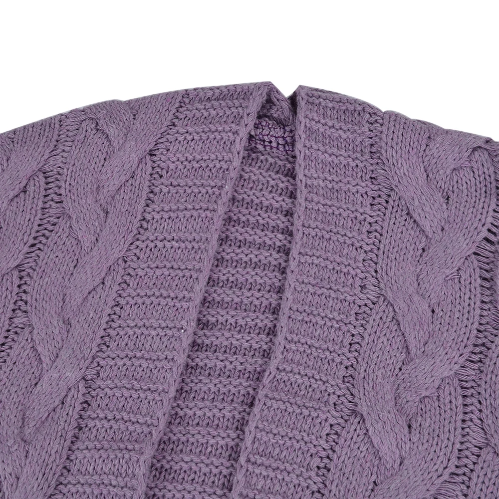 Женский кардиган, вязаное пальто, длинный рукав, с карманом, длинный, Pull Femme, однотонный, вязаный, осенне-зимний модный свитер