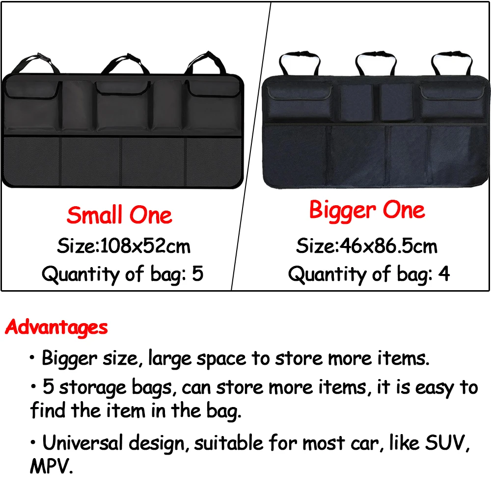 Автомобильный задний сумка для хранения на спинку сиденья с несколькими