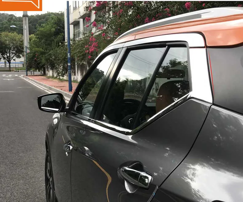 

stainless steel car window middle post trims for nissan kicks 2015 2016 2017 2018