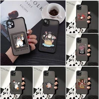 my neighbor totoro phone case matte transparent for iphone 7 8 11 12 s mini pro x xs xr max plus clear mobile bag temptation