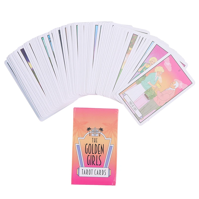 

78pcs/set The Golden Girls Tarot Cards Oracle Cards Party Prophecy Divination carton Board Games For Adult Children