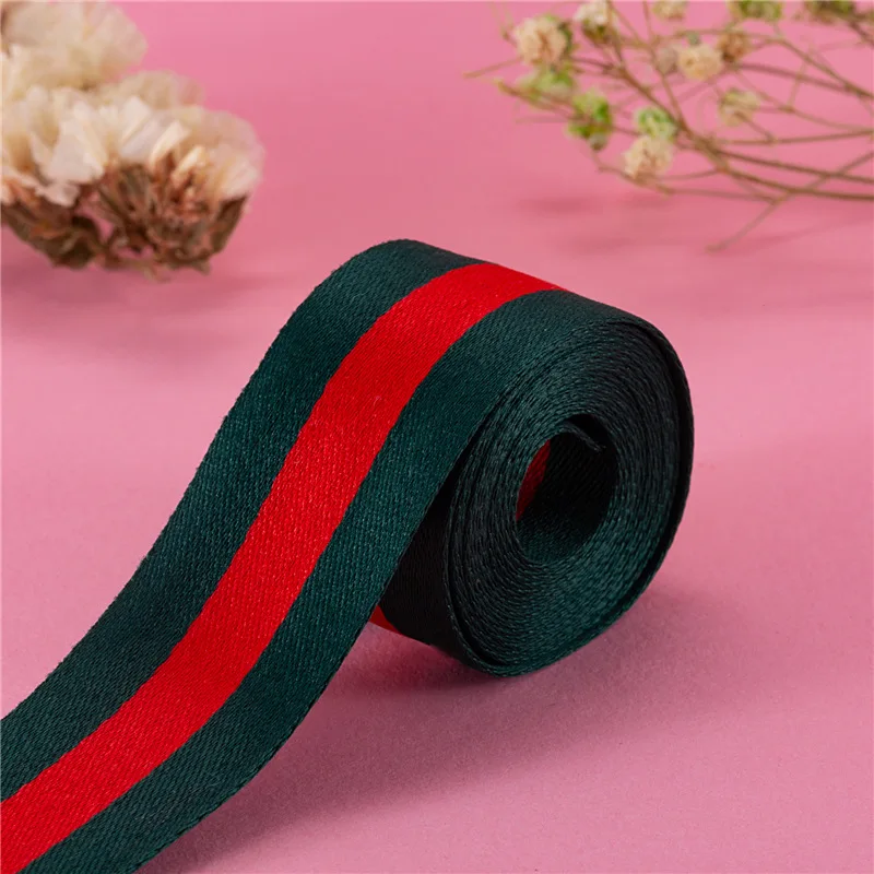 1M Green Blue Orange Stripe Cable Stain Ribbon DIY Sewing Cloth Hat Backpack Straps Bias Tape Hand Belt Accessories | Дом и сад