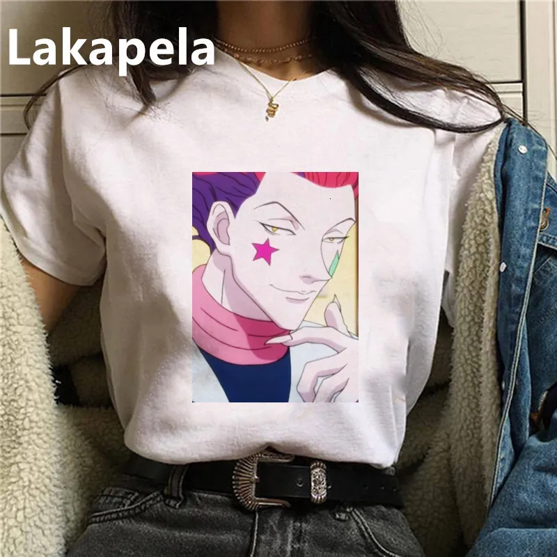 Hunter X футболка в стиле Харадзюку женская с коротким рукавом и круглым вырезом |