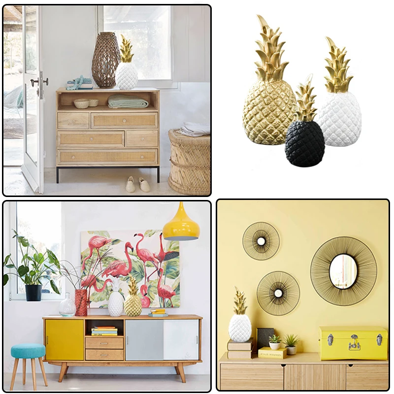 Скандинавский креативный полимерный Золотой ананас поделки для фруктов