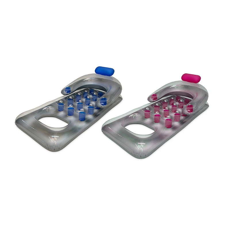 Летние Водные надувные матрасы с 18 держателями для чашек плавающий шезлонг