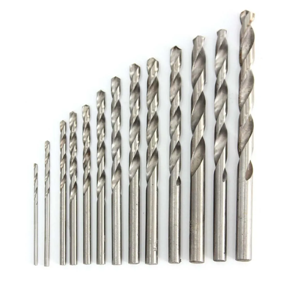 

13 шт./набор, набор сверл из быстрорежущей стали с титановым покрытием, 1,5-6,5 мм