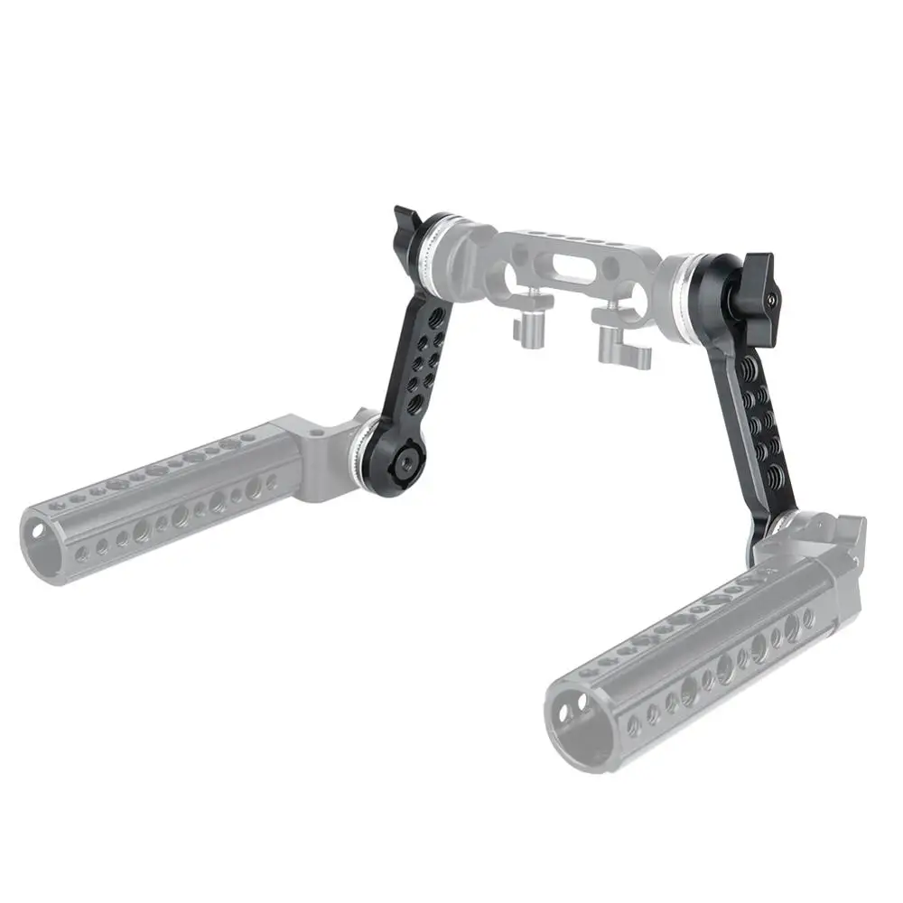 

Shoulder Rig ARRI Rosette Extend Arm Cheese Support Arm DSLR Camera Rig Cage Handle Mount Aluminum (Pack of 2)