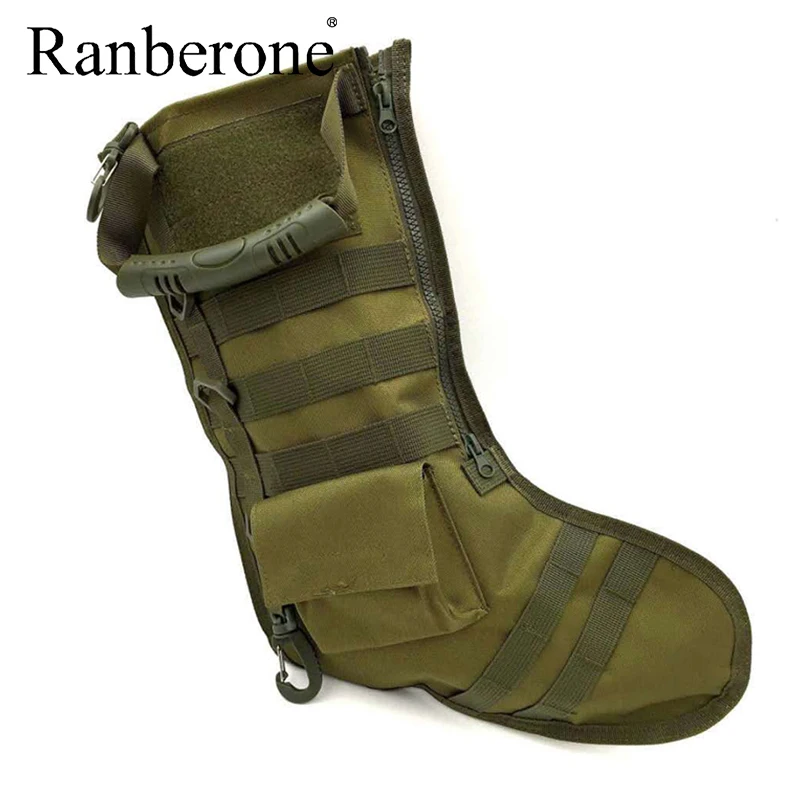 Ranberone Socks Men Sports Sock Middle Tube Christmas Stocking Tactical Bag Dump Drop Pouch Utility Storage Bag Running Socks