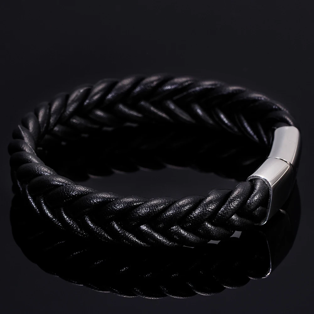 Модный кожаный браслет с индивидуальным логотипом для мужчин Лидер продаж