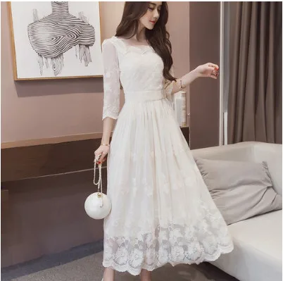 Корейское винтажное милое вечернее платье 2020 летнее с цветочным принтом