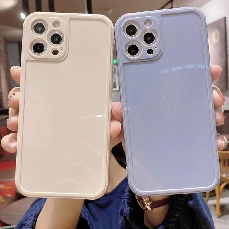 

moskado For iPhone 12 Case Candy Color Camera Protection Phone Cover For iPhone 12 11 Pro Max X XR XS Max 7 8 7Plus Soft Cases