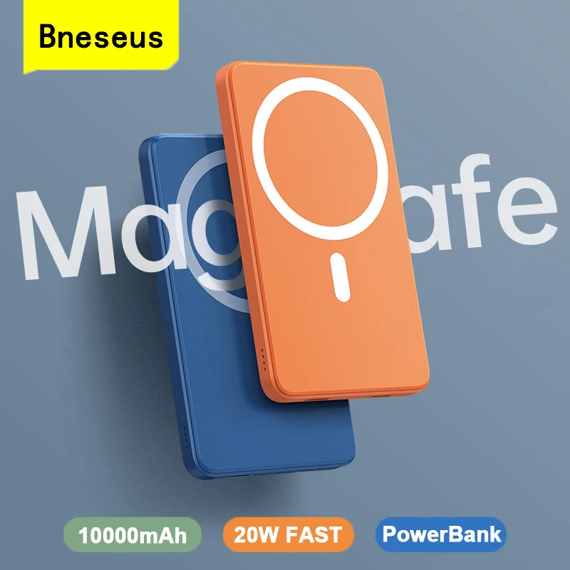 

Portable Power Bank 10000mAh 15W Magnetic Wireless Powerbank For iPhone 13 Xiaomi Huawei Mobile Phones Charger External Battery
