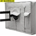 Уличный чехол для телевизора, Пылезащитный Водонепроницаемый чехол для экрана, высококачественный чехол из ткани Оксфорд, черный чехол для телевизора, от 22 до 70 дюймов