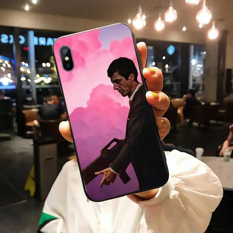

Scarface Tony Montana pattern Phone Case for iPhone 11 12 pro XS MAX 8 7 6 6S Plus X 5S SE 2020 XR
