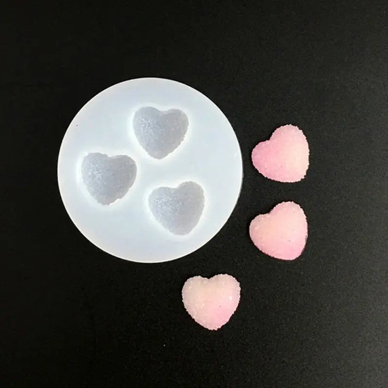 3 шт. мягкий сахар любовь вышивка звёздочки или бриллианты литейная форма для
