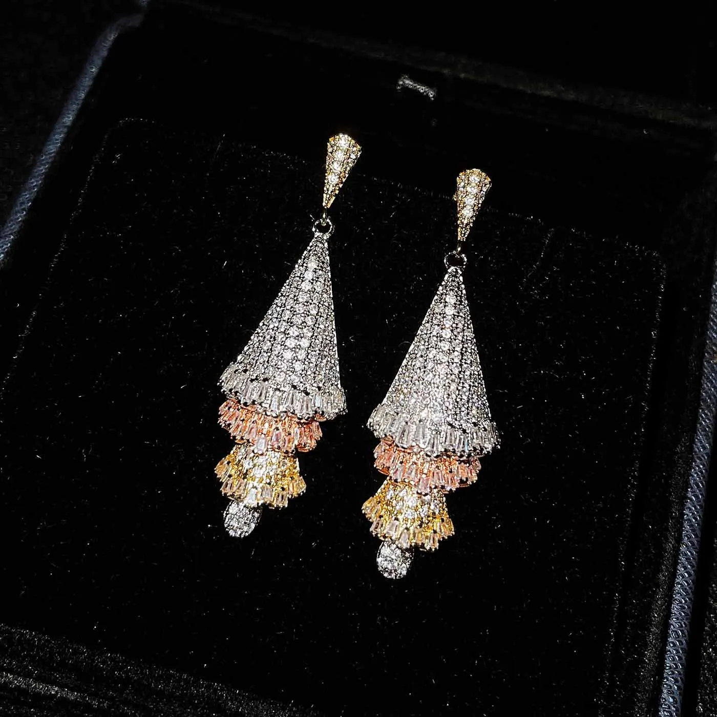

Foydjew 2023 New Trendy 3 Colors Christmas Tree Dangle Earrings For Women Delicate Fashion Personality Sweet Christmas Gifts
