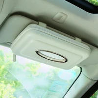 plastic car sun visor tissue boxes holder auto seat back hanging paper napkin organizer interior accessores