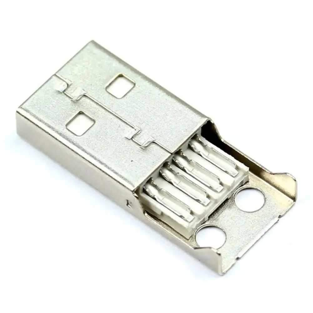 

Type A Male Usb 4 Pin Plug Socket Connector With Black Cover Plastic U3M3