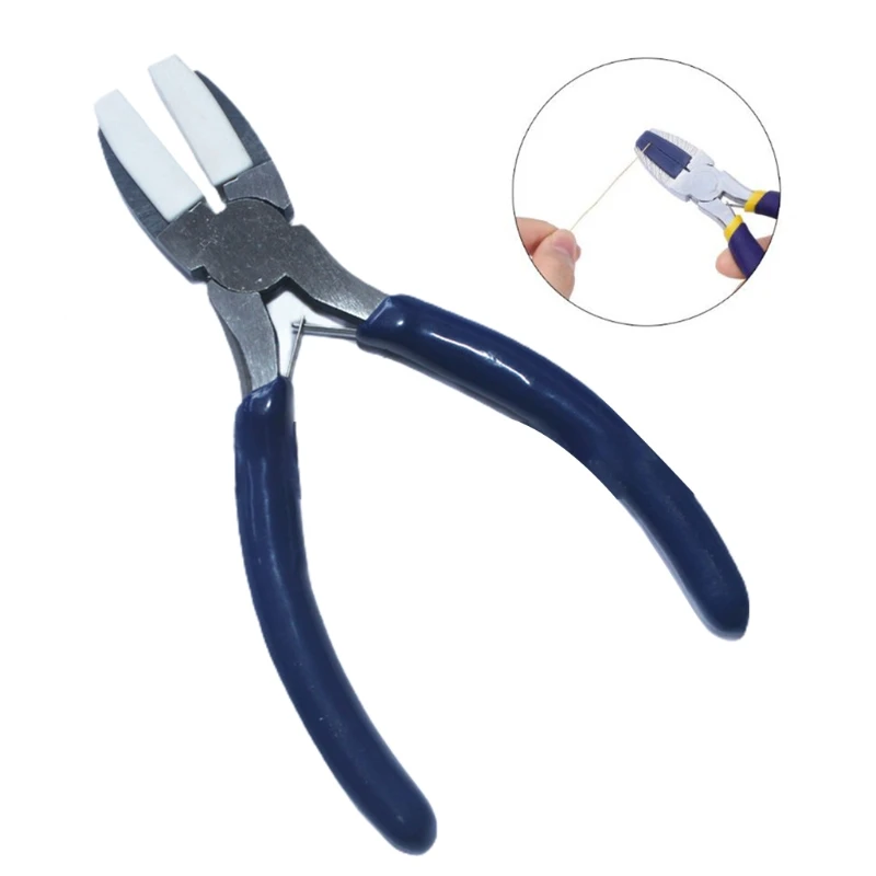

Nylon Head Steel Jaw Pliers for Beading Looping Shaping Wire Jewelry Making DIY Crafts Tool