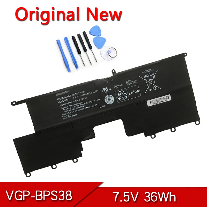 

VGP-BPS38 Original BPS37 Laptop Battery For SONY VAIO Pro 11 SVP11 SVP11214CXB SVP11227SCB SVP11216CW Ultrabook 7.5V 31Wh