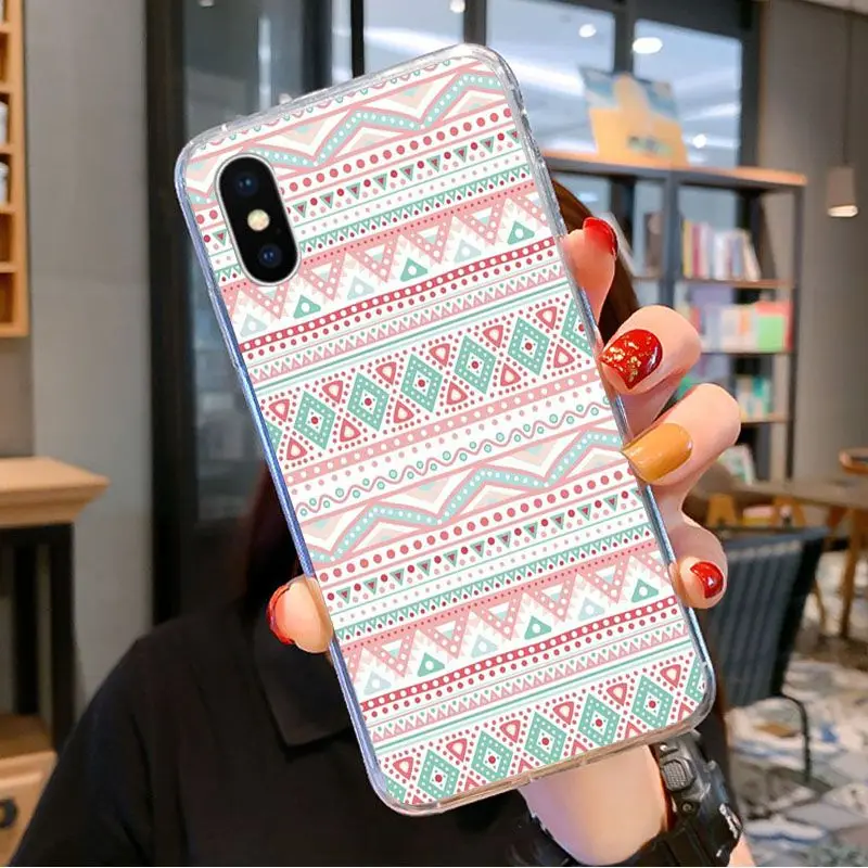 

Bohemian style DIY Painted Beautiful Phone Case for iPhone 11 pro XS MAX 8 7 6 6S Plus X 5 5S se 2020 XR cover