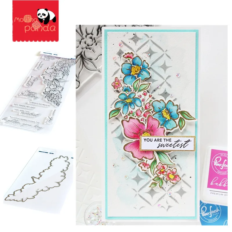 Цветок Металлический Трафаретный вырубной штамп и штампы для Скрапбукинг DIY