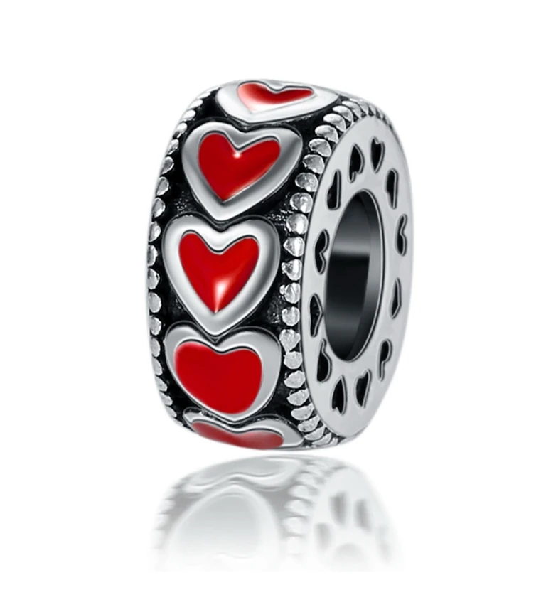 

The new 925 sterling silver beads from the 2021 charm Pandora Bracelet are used as a gift for the original red wine glass, straw