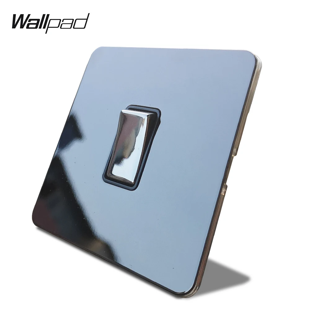 Wallpad H6 1 Gang Way 2 настенный светильник переключатель ВКЛ. Черный никель нержавеющая