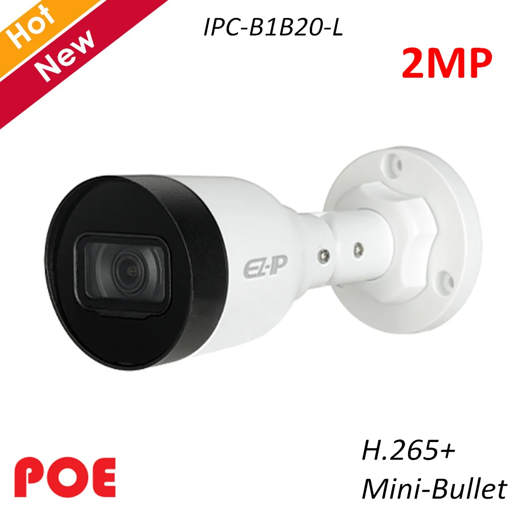 Dahua 2MP IR мини камера H.265 + DWDR дневная/Ночная ИК 30m Поддержка POE и Водонепроницаемая