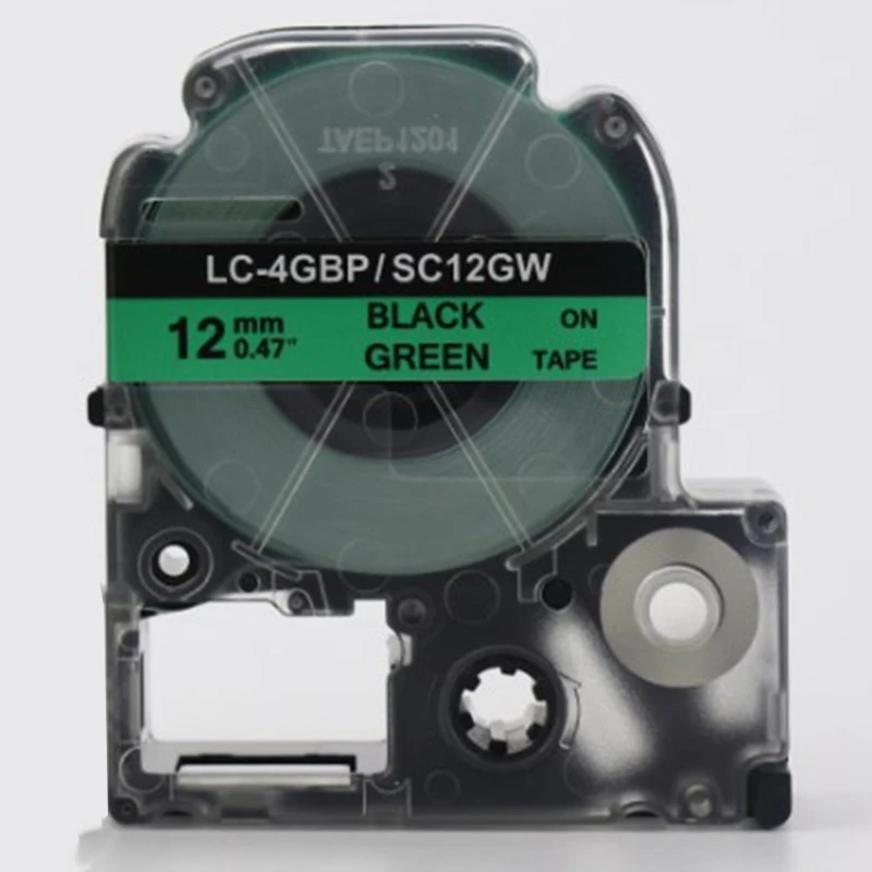 6 шт. ST12KW SS12KW комбо набор 12 мм кассетные заправки для Epson LabelWorks LC-4WBN9 LW-300 LW-500 LW-700 |