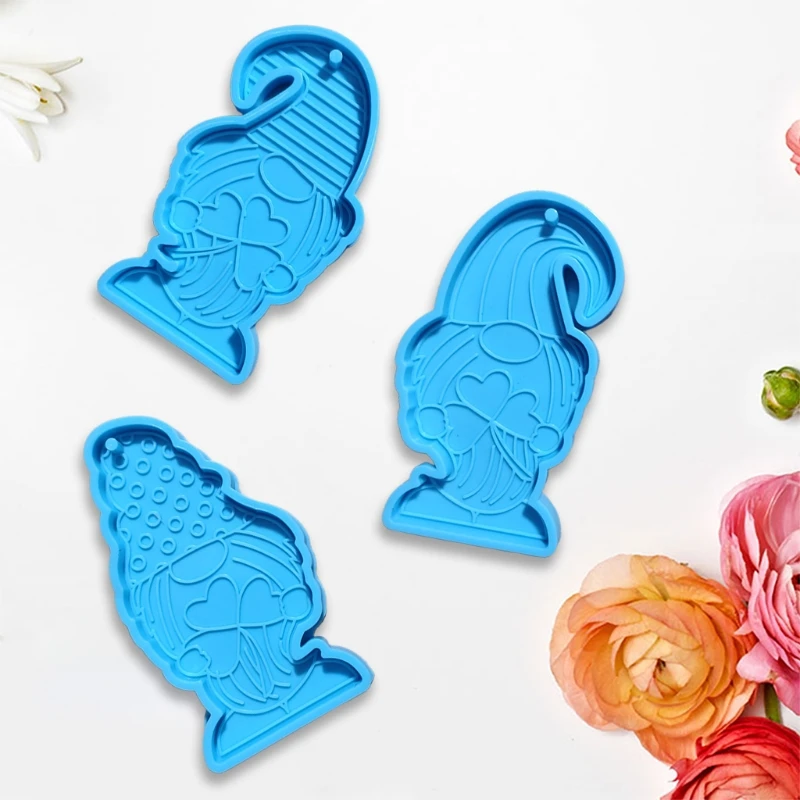

Epoxy Resin Mold Irish Festival Faceless Doll Keychain Silicone Mould DIY Crafts Jewelry Pendant Casting Tools