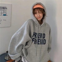hoodie womens sweater 2021 autumn winter new hip hop fashion pullover loose warm top korean loose lazy high end coat