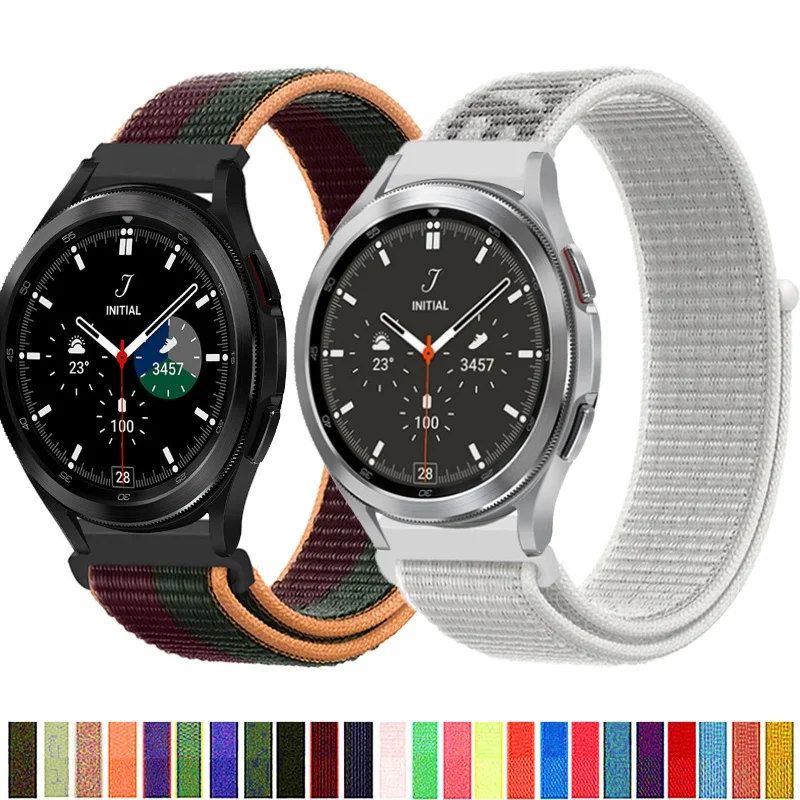 

20mm/22mm strap For Galaxy Watch 4/classic/46mm/42mm/active 2/3 Samsung Gear S3 Frontier Nylon Bracelet Huawei GT 2 3 pro band