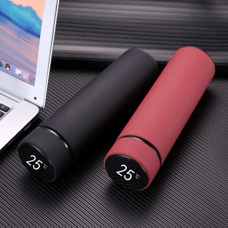 

Smart Thermos Stainless Steel Temperature Insulation Cup Vacuum Leak-Proof Travel Christmas Gift Lettering Printed Logo