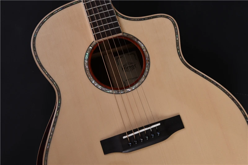 Himor HM730GSC GC cut way solid santos rosewood Акустическая гитара акустическая электрогитара s |