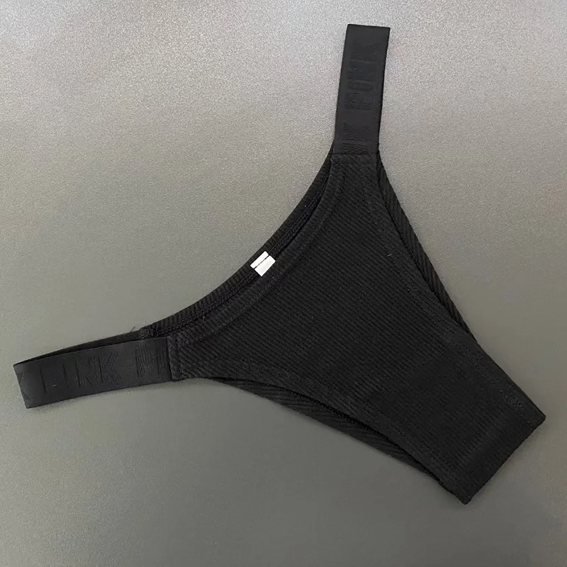 

Women's underwear sexy letters knitted comfort thongs suitable for breathable thongs fashion low-rise shorts panties T pants