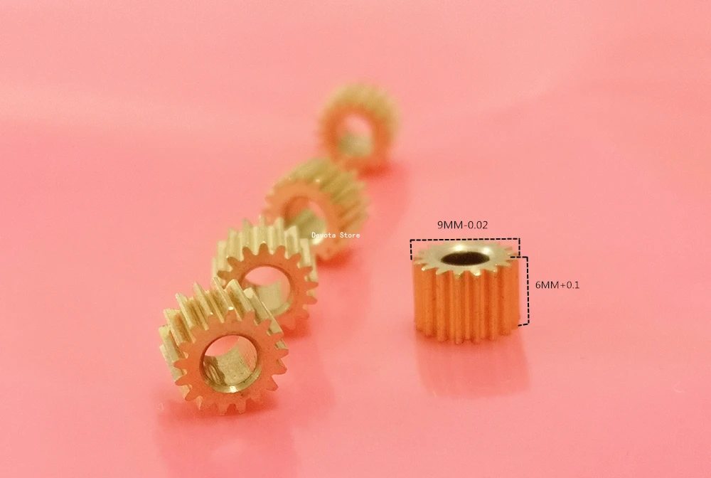 

2X 0.45M 17T 4mm DIY motor copper Gear Transmission gear
