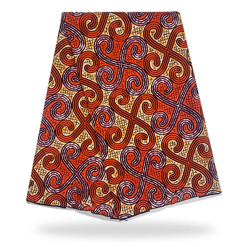 

100%Veritable Nigerian African Wax Dye Printed Cotton Fabrics Per Meter Real Wax Original Ankara Sewing Material For Dress SP-ER